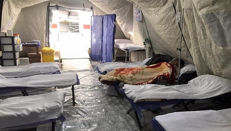 بیمارستان سیار در مناطق سیل زده کرمان برپا شد