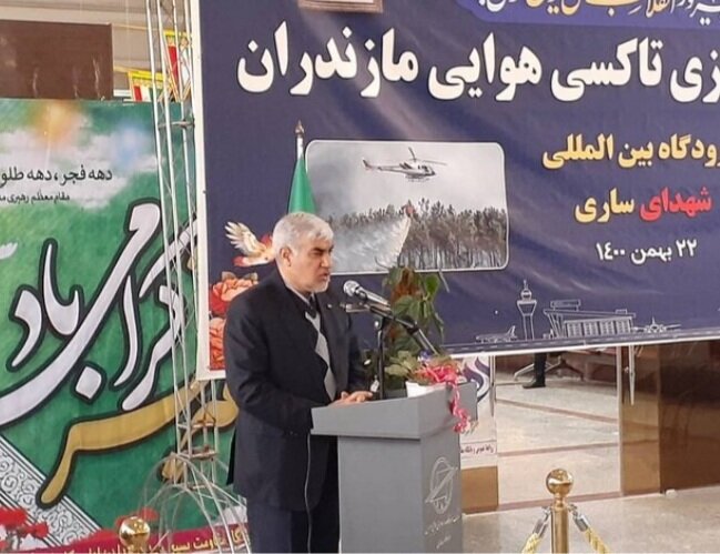 افتتاح خط تاکسی هوایی در مازندران افتتاح خط تاکسی هوایی در مازندران