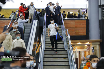 استقبال از کشتی گیران آزاد المپیکی در تهران