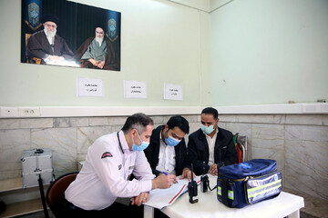 خدمات اورژانس حرم مطهر رضوی در آستانه نوروز 1401