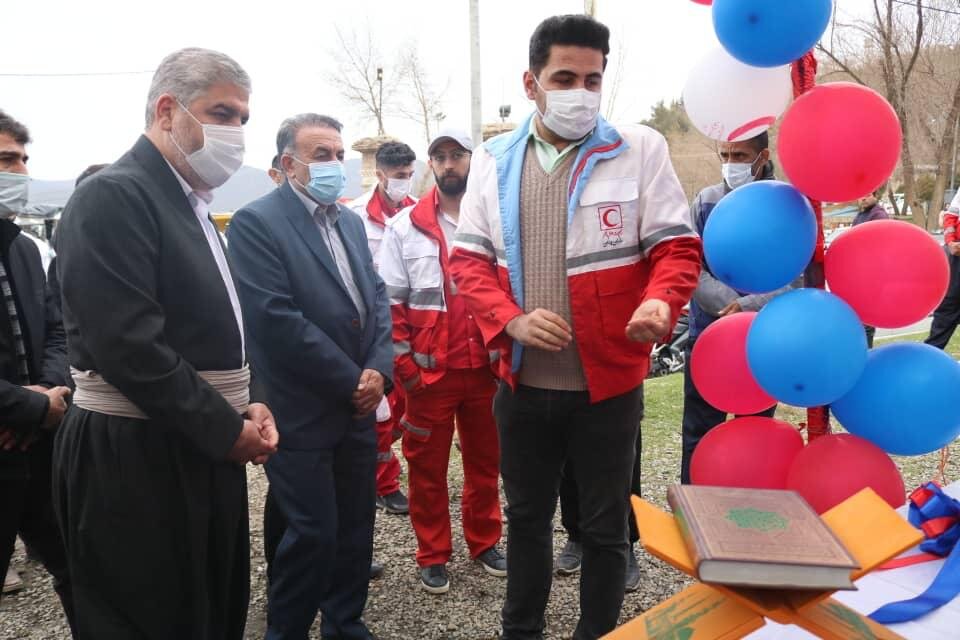 طرح خدمات بشردوستانه مسافرین نوروزی در مریوان آغاز شد