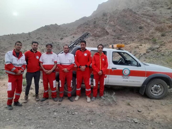نجات جان یک نفر در ارتفاعات شهرستان خلیل آباد