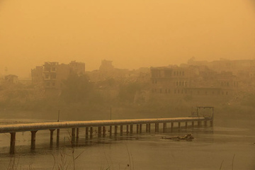 عراق گرفتار طوفان شن