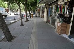 تکمیل پیاده رو سجاد شمالی /اجرای بیش از 1500 متر مربع کف پوش 
