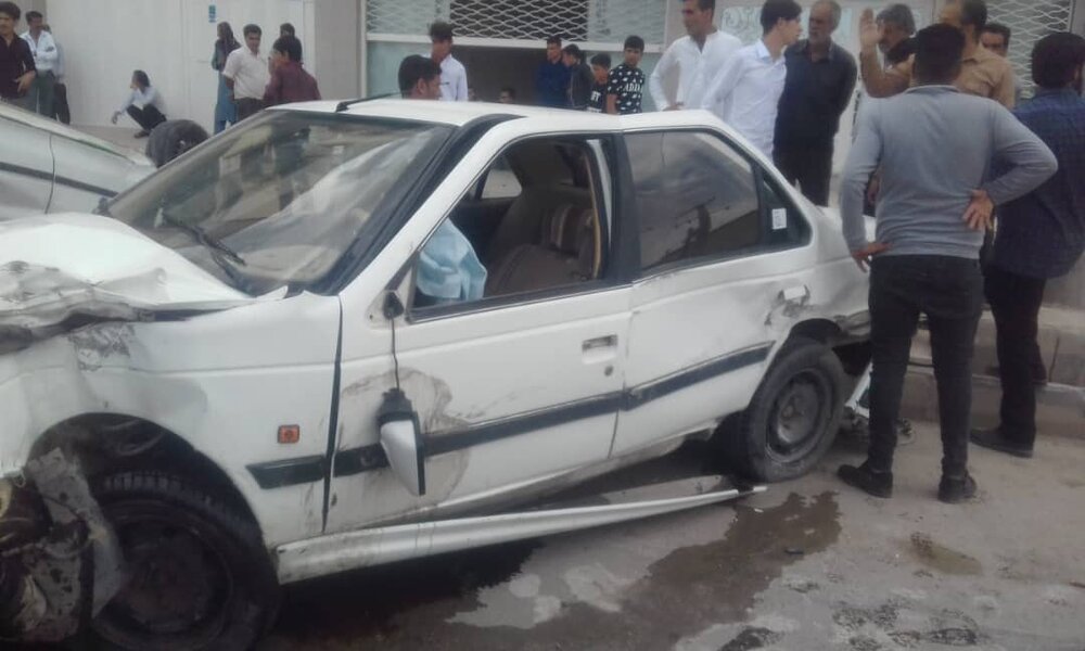 وقوع تصادف زنجیره ای در حومه شهر کرمان