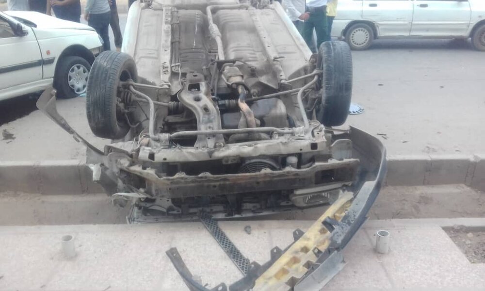 وقوع تصادف زنجیره‌ ای در حومه شهر کرمان