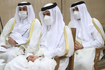 دیدار امیر قطر  با رهبر انقلاب