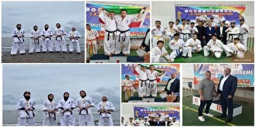 درخشش کاراته کاهای رفسنجانی در مسابقات بین المللی کاراته
