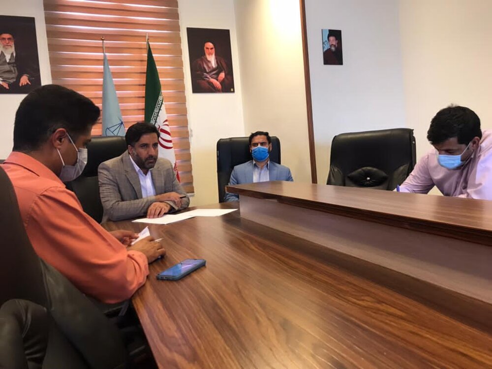 نشست خبری رئیس دادگستری شهرستان ریگان با اصحاب رسانه و فعالان فضای مجازی