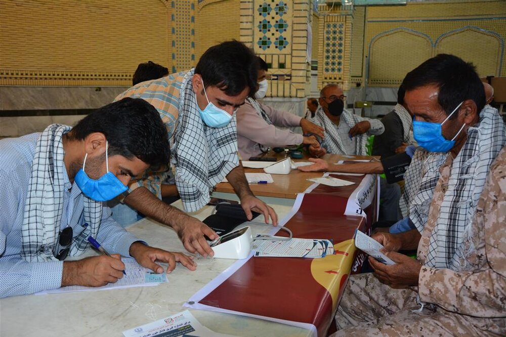 انجام غربالگری فشار خون بسیجیان شهرستان لامرد