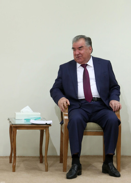 دیدار رئیس جمهور تاجیکستان با رهبر انقلاب