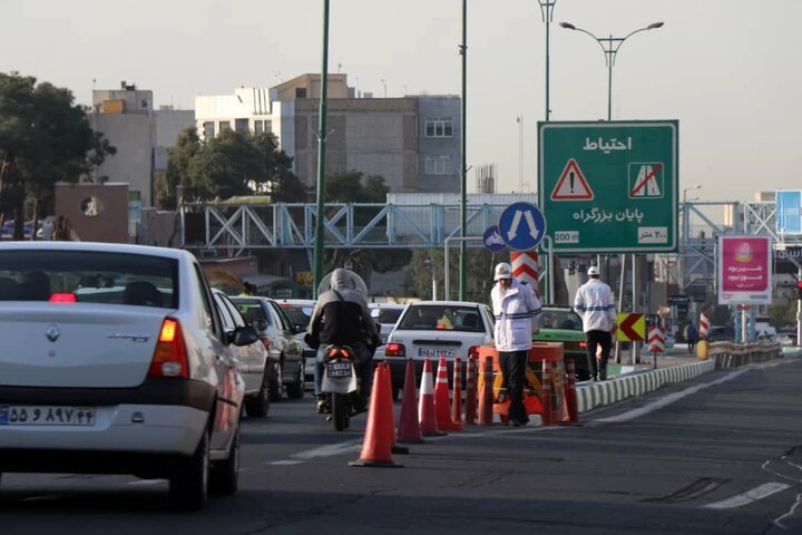 ترافیک سنگین در معابر مختلف پایتخت