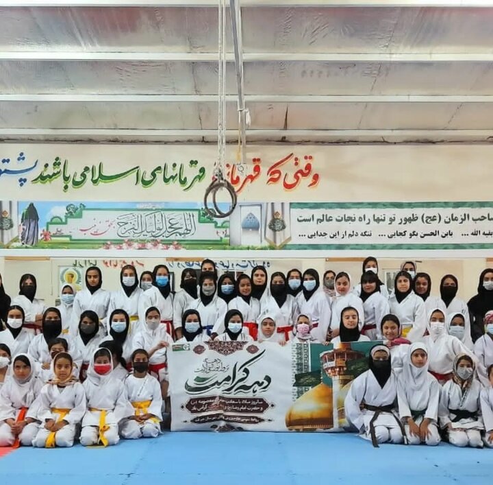 برگزاری مسابقات کاراته بانوان شهرستان جیرفت