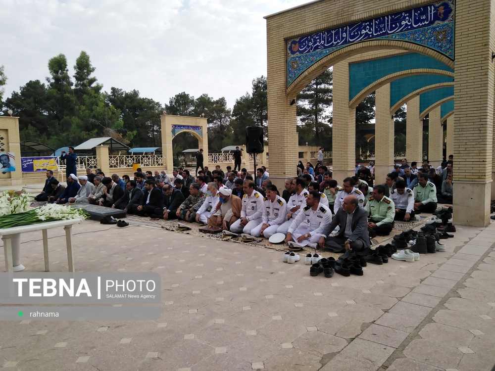 مراسم گرامیداشت شهید نصیری لاری از شهدای هفتم تیر در سیرجان برگزار شد