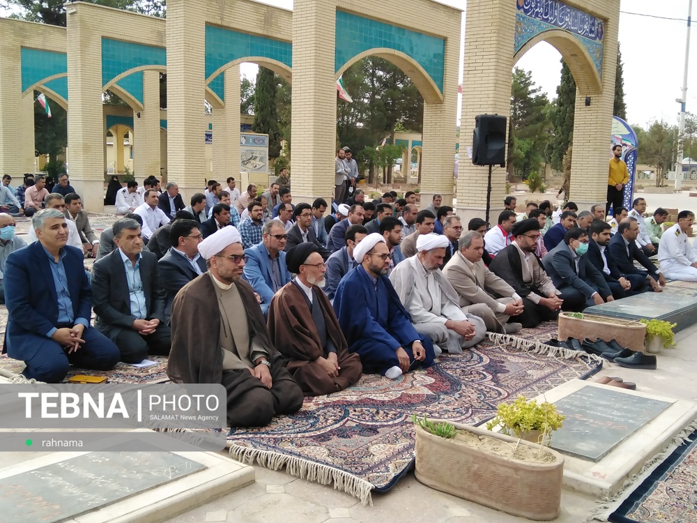 مراسم گرامیداشت شهید نصیری لاری از شهدای هفتم تیر در سیرجان برگزار شد
