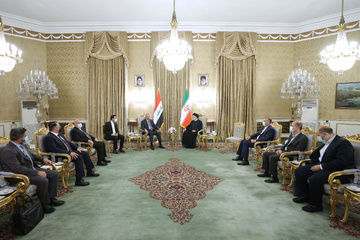 گفتگوی دوجانبه رئیس جمهور و نخست وزیر عراق