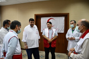 بازدید دکتر کولیوند از مراکز درمانی هلال‌احمر در مکه مکرمه