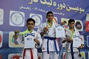 قهرمانی نونهالان کرمانی در مسابقات کاراته وان کشور