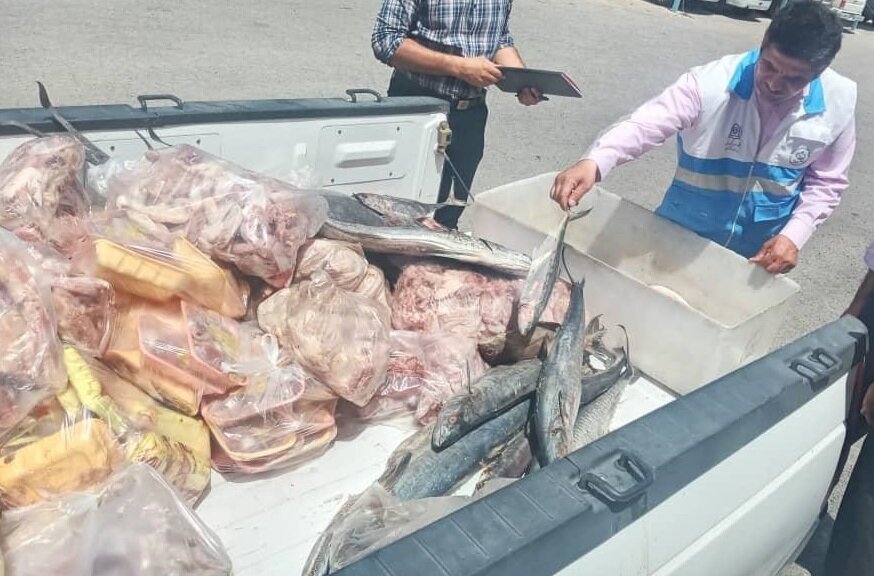 کشف بیش از ۳۰۰ کیلو گوشت فاسد در شهرستان سیرجان