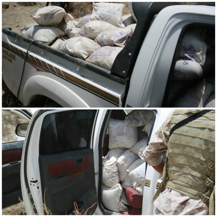 کشف بیش از یک تن مواد مخدر توسط سپاه ثارالله کرمان در منطقه مرزی سراوان