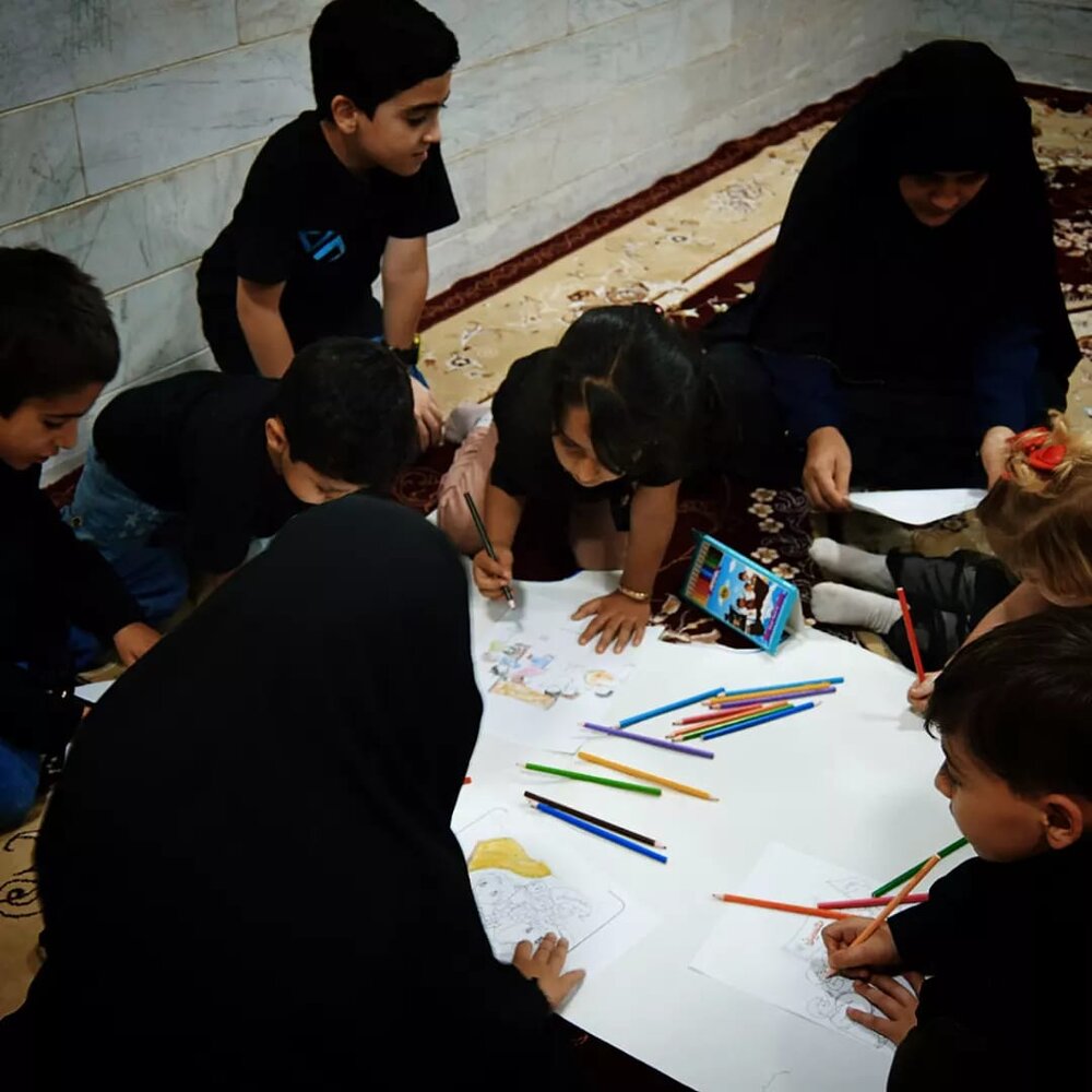 حسینیه‌ای با رنگ و بوی کودکانه و نوجوانانه در زنجان