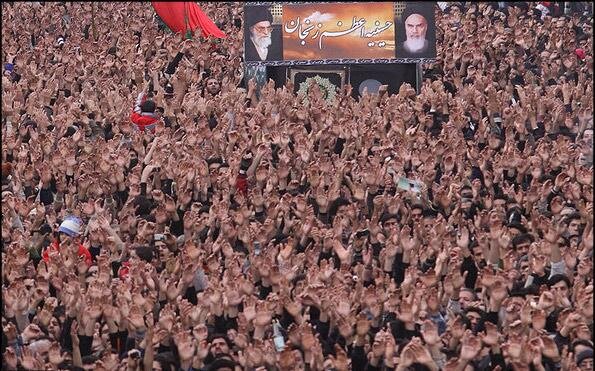 عزاداری روز هشتم حسینیه اعظم زنجان در گذر زمان