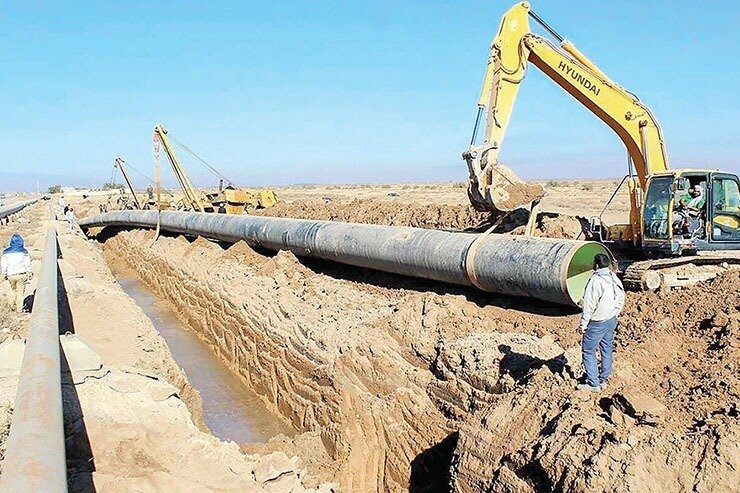انتقال آب شرب و صنعتی به راور از طریق خط دوم انتقال آب خلیج فارس