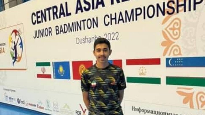 نوجوان کرمانی، قهرمان رقابت های بدمینتون آسیای میانه شد