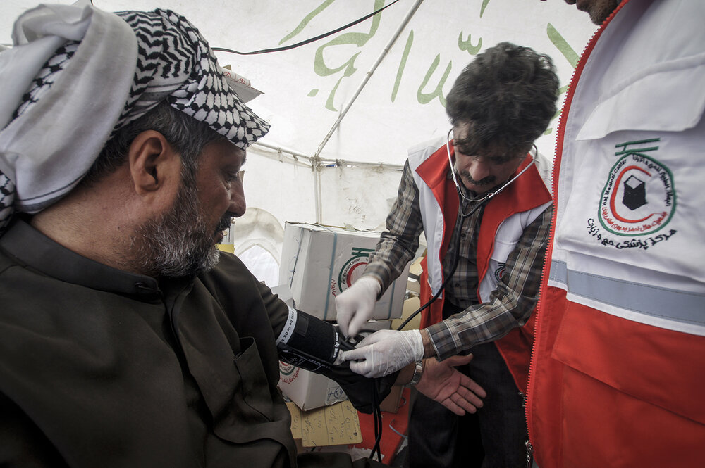 استقرار پایگاه‌های امدادونجات در نقاط صفر مرزی در راهپیمایی اربعین/راه اندازی اتاق بحران مشترک بین ایران و عراق در برگزاری مراسم اربعین حسینی
