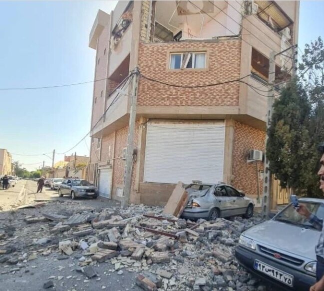 انفجار ناشی از نشت گاز موجب تخریب یک ساختمان مسکونی در سیرجان شد