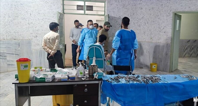 ارائه خدمات رایگان بهداشتی درمانی توسط جهادگران دانشگاه علوم پزشکی کرمان در فاریاب