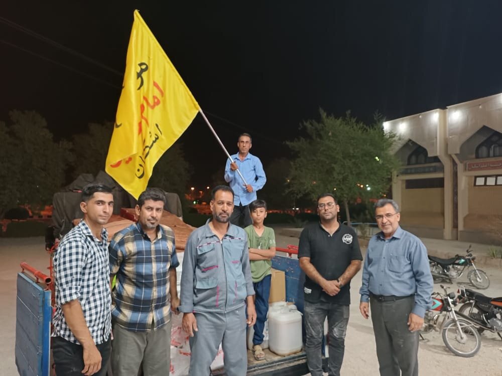 برپایی موکب امام حسین (ع) بخش اشکنان شهرستان لامِرد در کربلای معلی