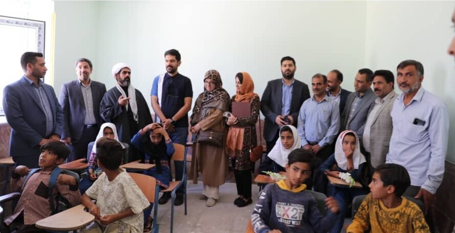 افتتاح  یک مدرسه‌ خیرساز در روستای کل‌ آباد نرماشیر 
