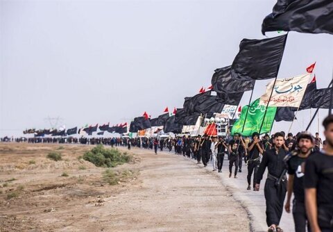 اعزام ۱۰ کربلایی اولی از پرسنل خدمات شهر وفضای سبز شهرداری لامِرد در پیاده روی اربعین 
