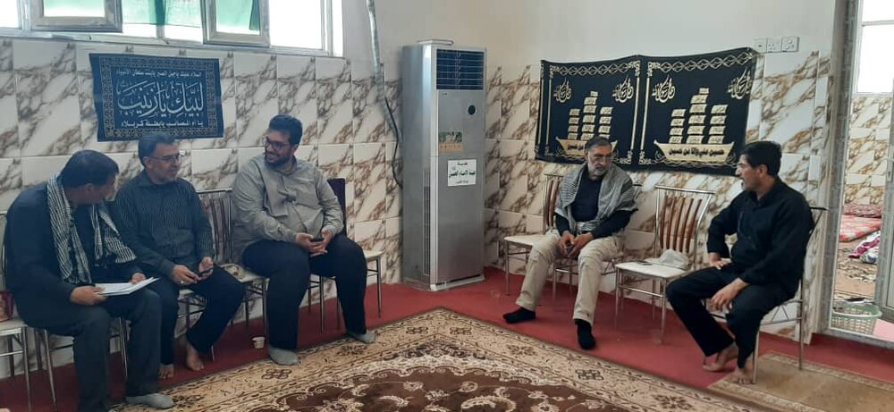بازدید  سردار شریفی مسئول ستاد بازسازی عتبات عالیات استان  فارس از موکب امام  حسین (ع) در کربلا 