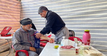 موکب بهداشتی و درمانی خراسان‌جنوبی در شهر کاظمین