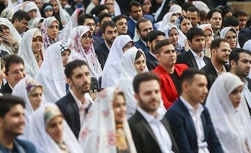 جشن ازدواج ۹۸ زوج در دانشگاه علوم پزشکی تهران