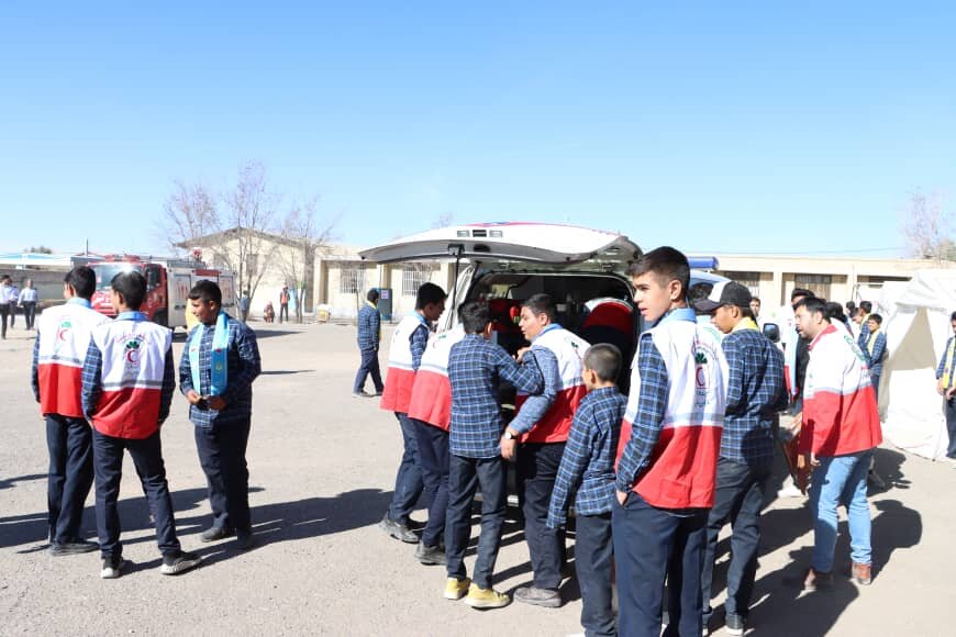 برگزاری بیست و چهارمین مانور سراسری زلزله و ایمنی در شهرستان سیرجان