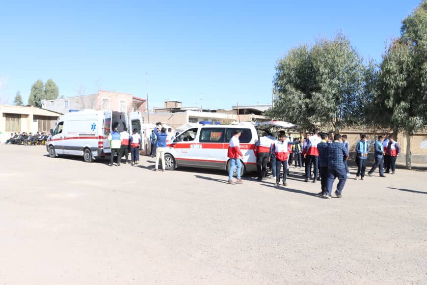 برگزاری بیست و چهارمین مانور سراسری زلزله و ایمنی در شهرستان سیرجان