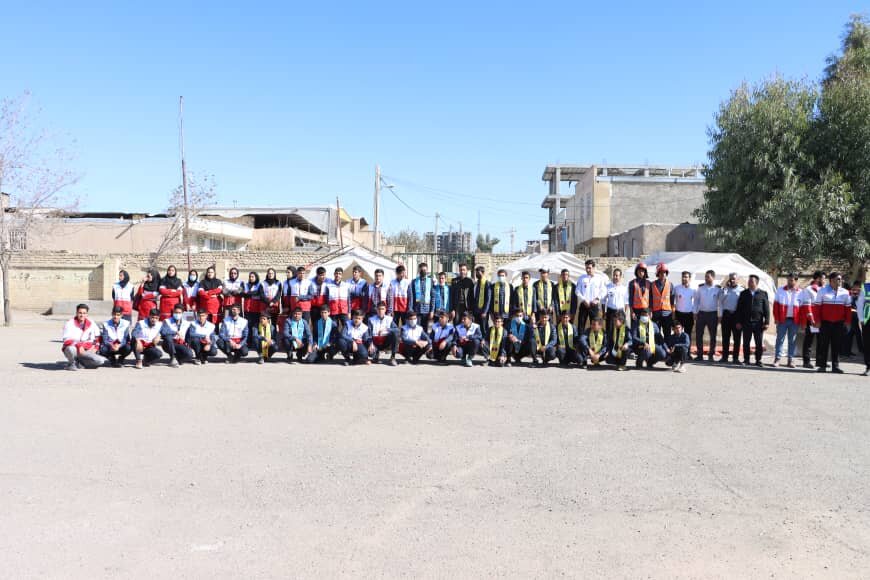 برگزاری بیست و چهارمین مانور سراسری زلزله و ایمنی در شهرستان سیرجان