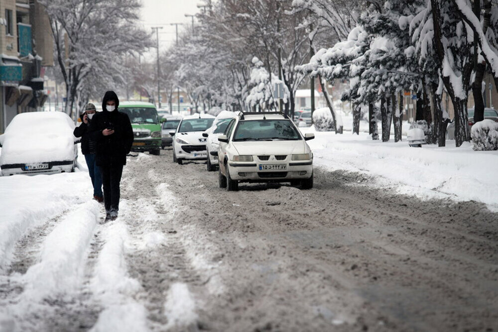 تداوم بارش برف و باران تا چهارشنبه در تهران