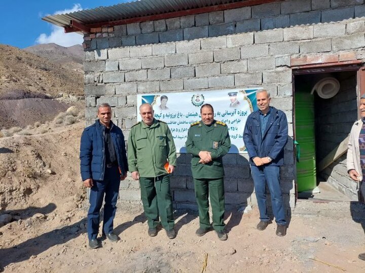 افتتاح یک طرح آبرسانی در کوهپایه کرمان