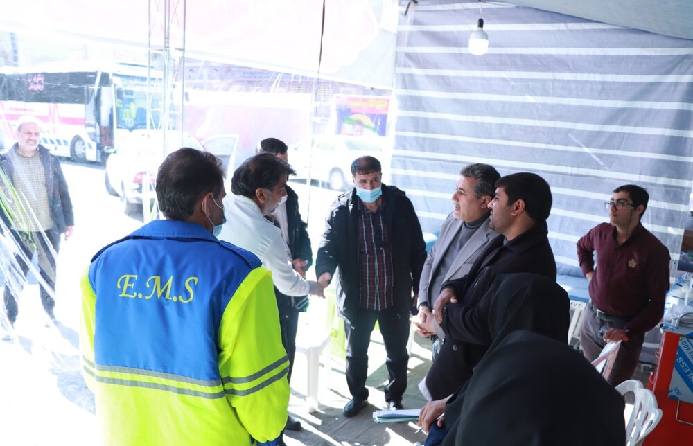 ارائه خدمات بهداشتی و درمانی به زائرین حاج قاسم سلیمانی