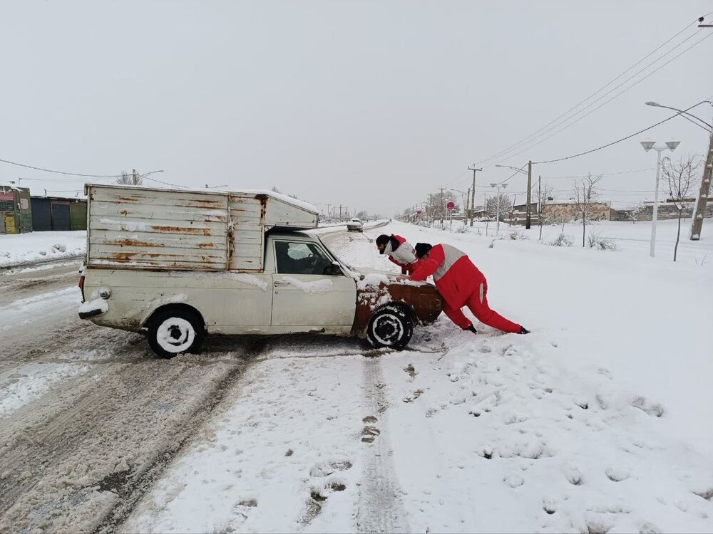 ۲۷ استان درگیر برف و کولاک/ امدادرسانی به ۷۰۸ نفر در ۱۱ استان
