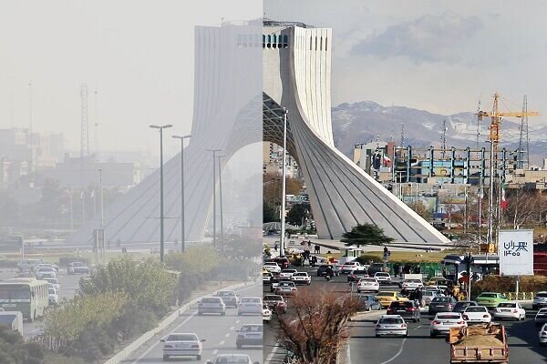 هوای تهران همچنان ناسالم برای تمام گروه‌های جامعه/ بارش‌های پراکنده در برخی نقاط کشور