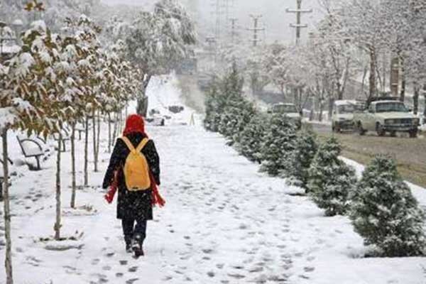 برف و باران مدارس استان کرمان را تعطیل کرد
