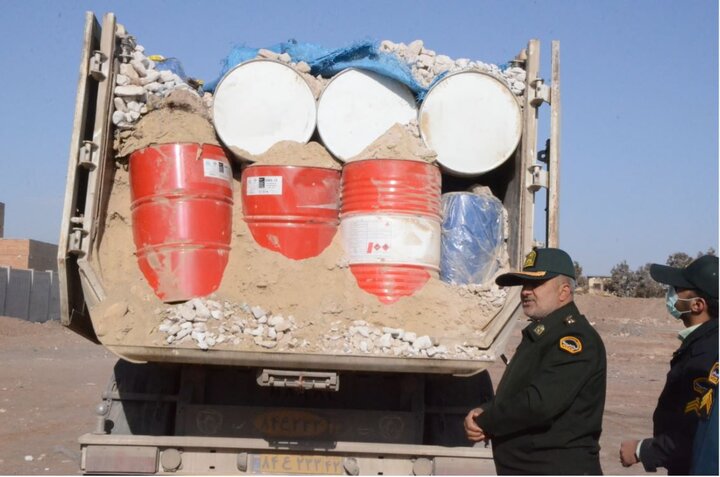 انتقال نافرجام سوخت قاچاق در قالب پوکه معدنی در رفسنجان