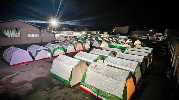پایان عملیات اسکان اضطراری در خوی با برپایی ۴۱ هزار چادر