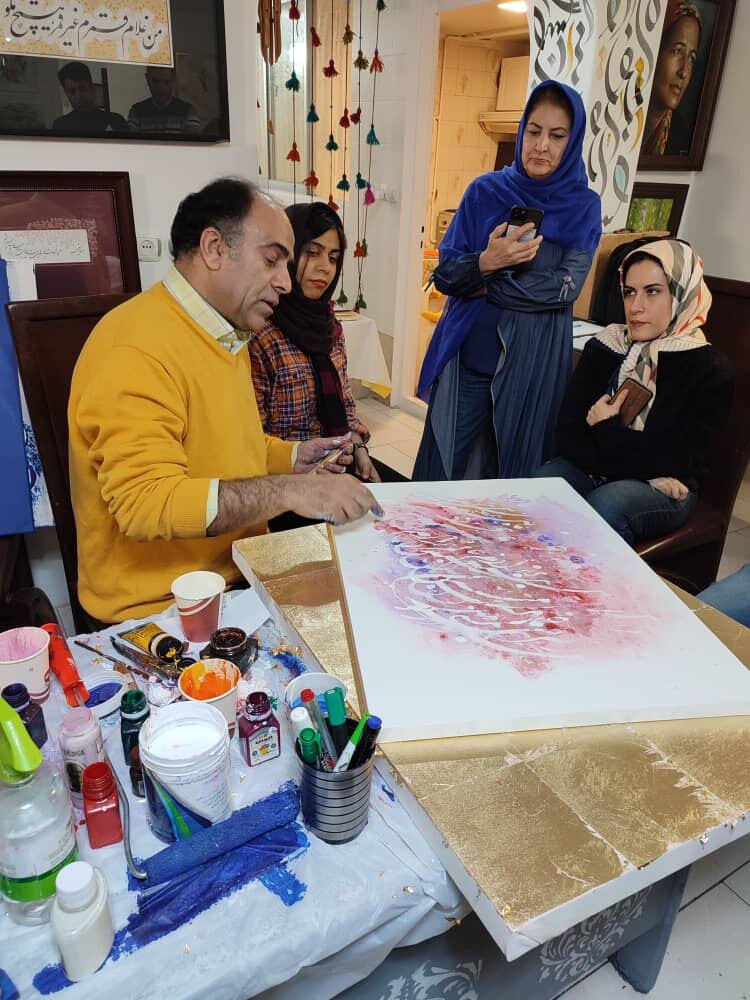 ورکشاپ نقاشیخط استاد علیرضا بهدانی در تهران 