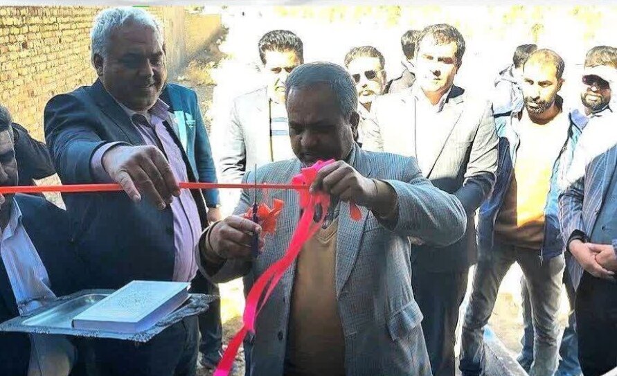 افتتاح و کلنگ زنی یک مدرسه ۱۲ کلاسه و چندین طرح روستایی در سیرجان